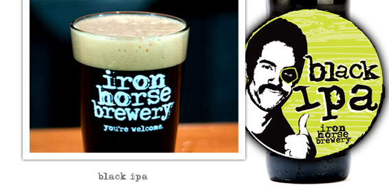 Black IPA by Iron Horse Brewery